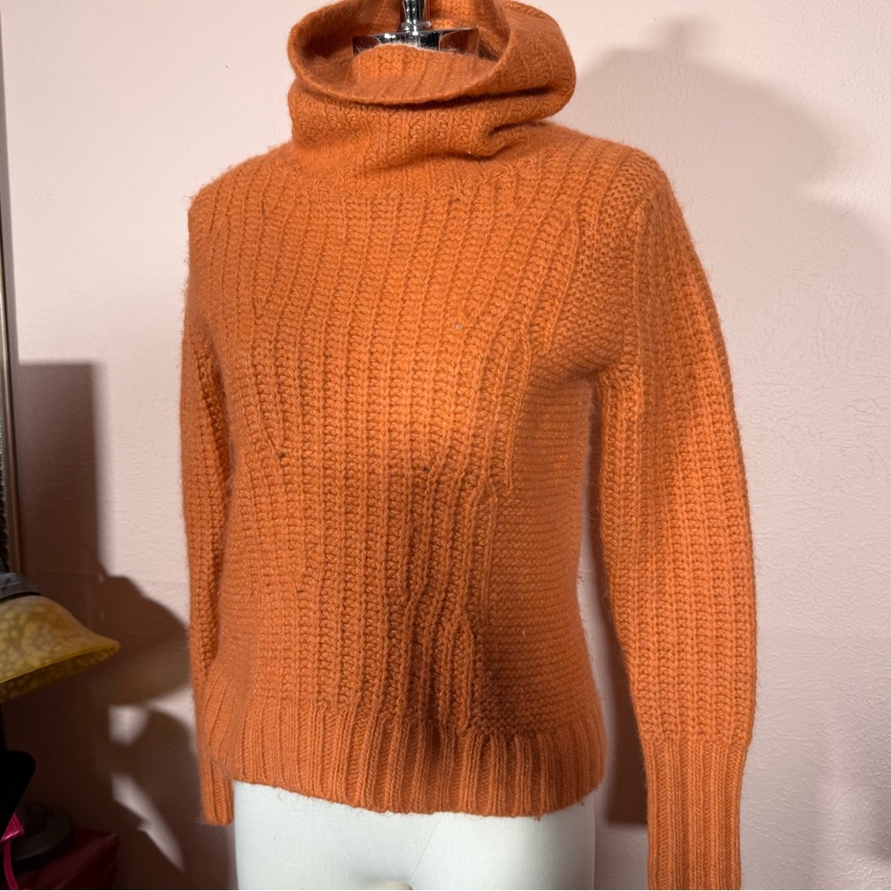 Banana Republic made of Italian yarn Pumpkin alpaca wool Funnel Neck Sweater XS